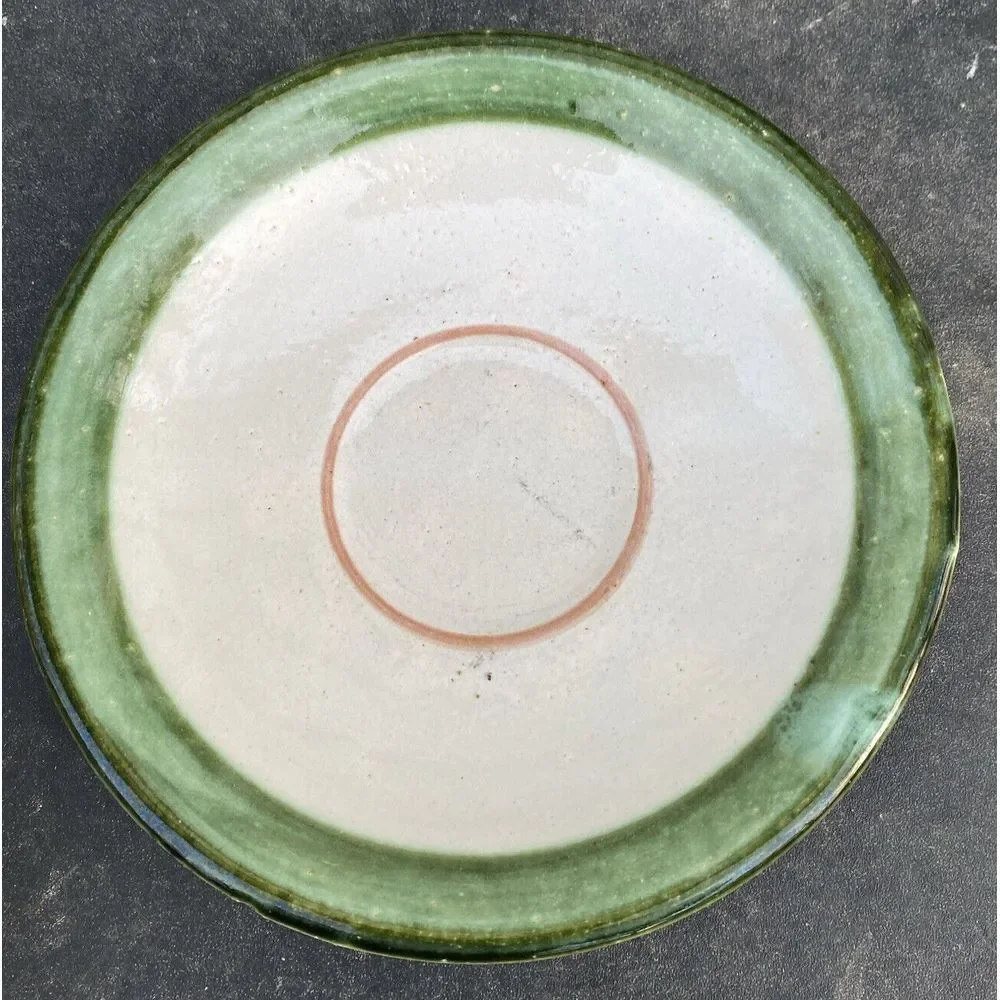 Vintage John B Taylor Harvest Pear Louisville Stoneware Flat‎ Cup & Saucer